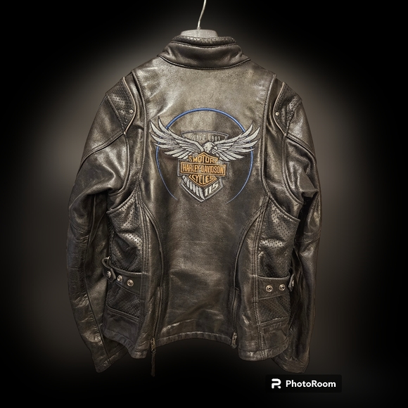 Rare Harley Davidson 115th Anniversary Women's M Leather Jacket - Picture 2 of 7